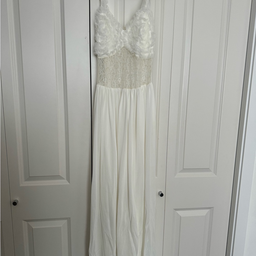 Nighty White Lace Gown